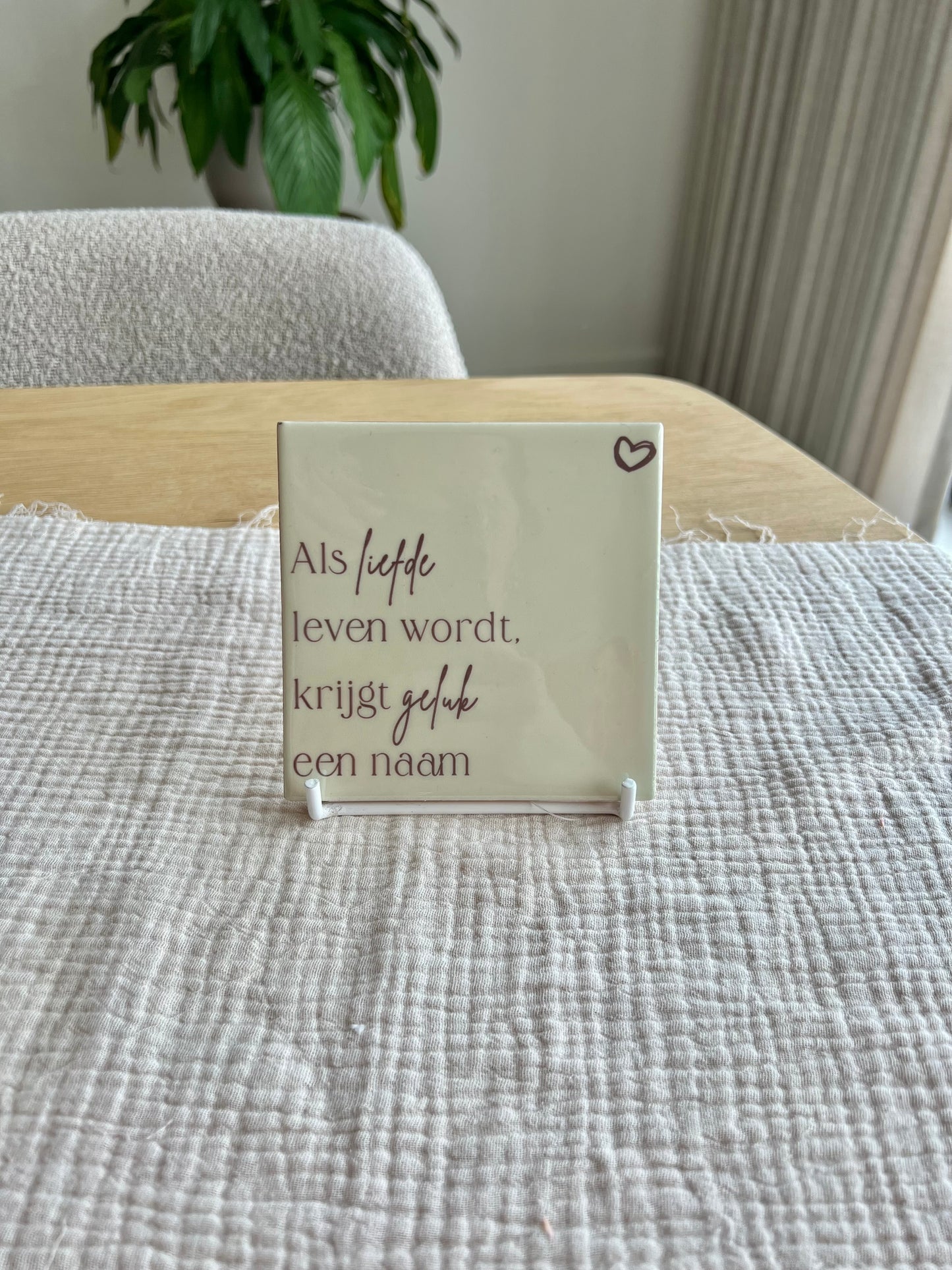 Houder voor tegeltjes - Wit