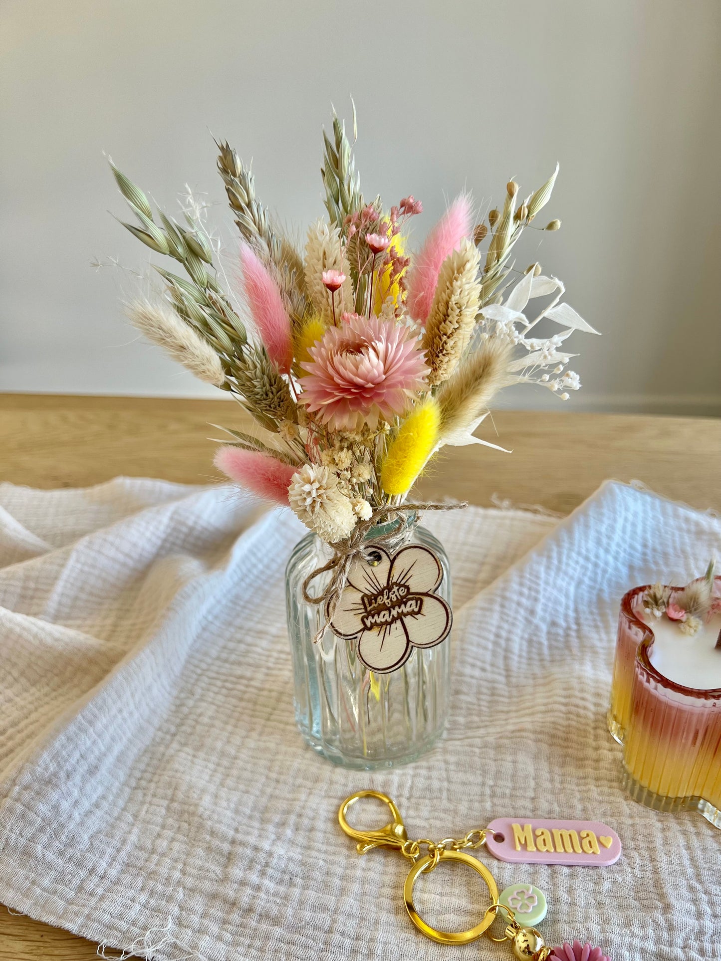 Cadeaupakket Mama - Geel / Roze