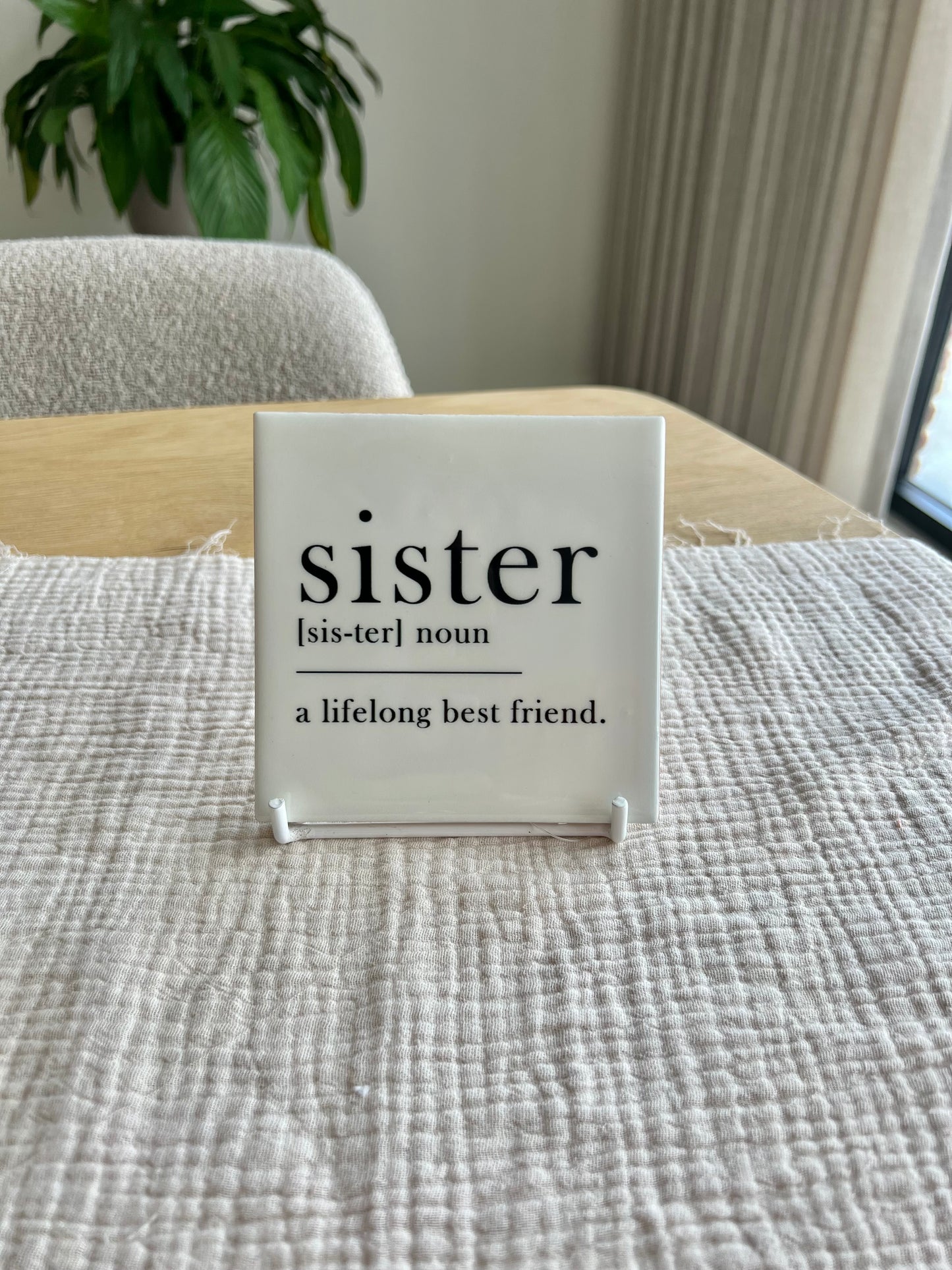 Tegeltje - Sister