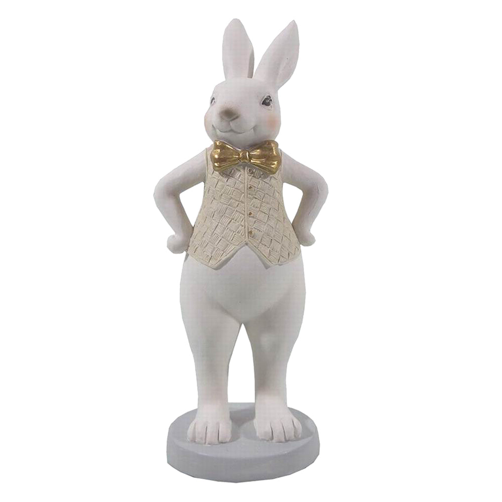 Decoratie Beeld Konijn 20 cm - Wit