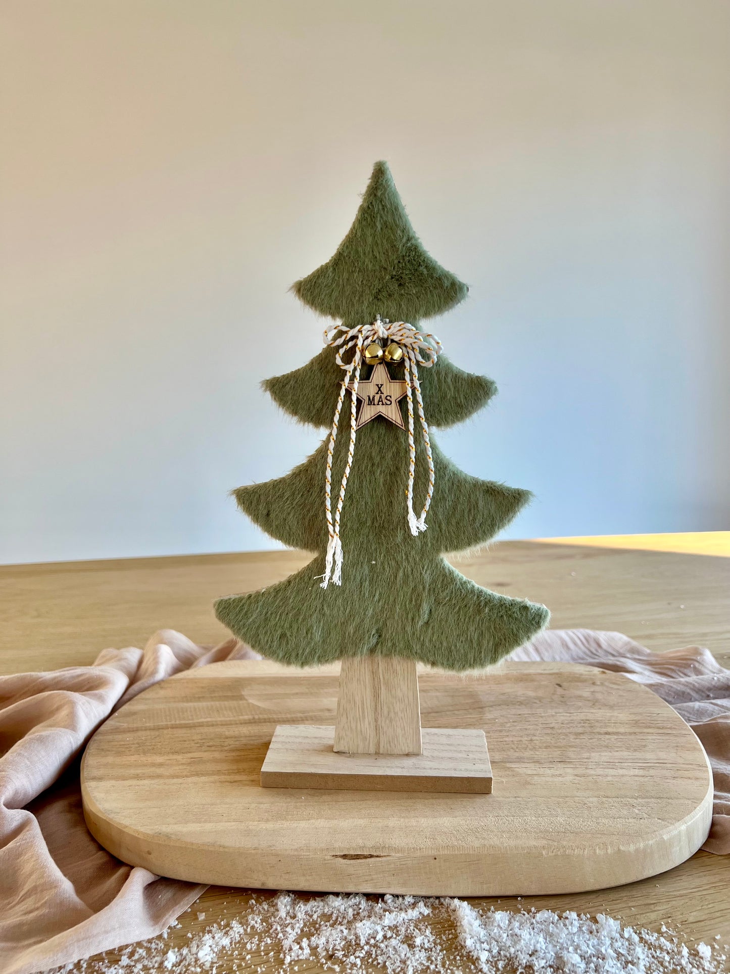 Kerstboom - stof groen