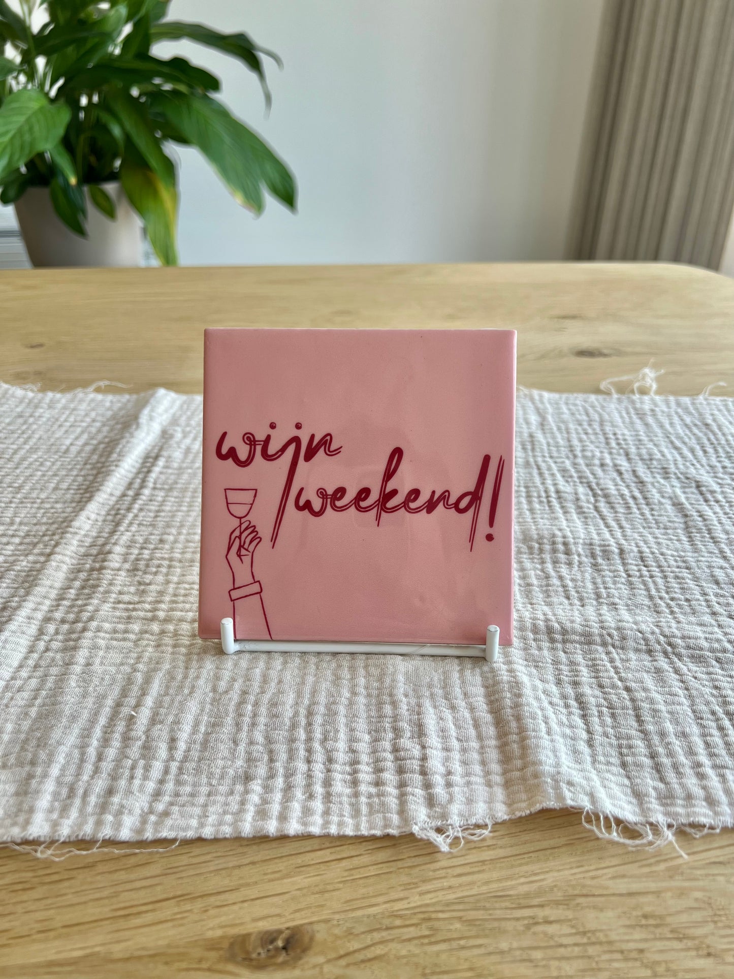 Tegeltje - wijn weekend