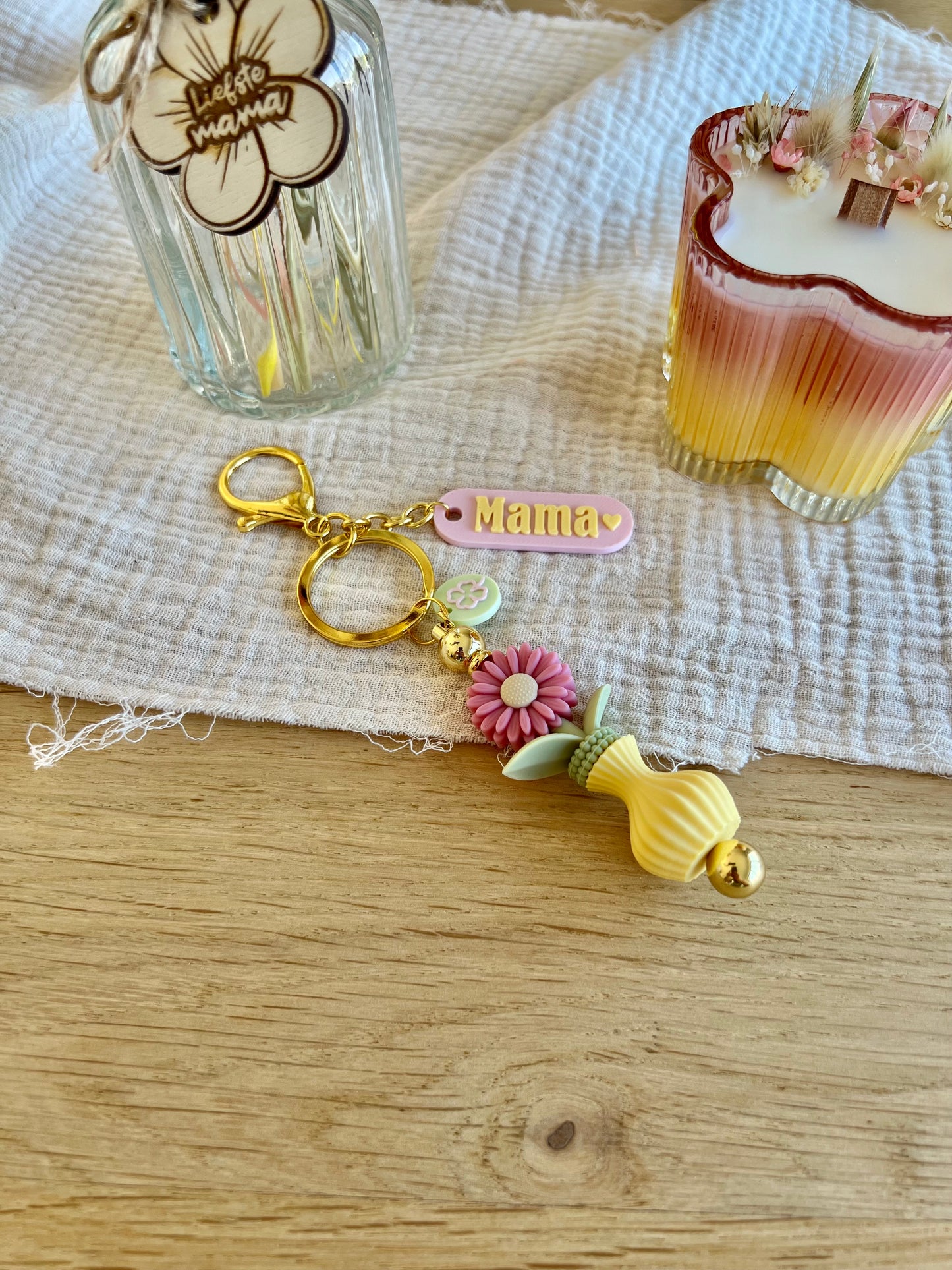 Cadeaupakket Mama - Geel / Roze