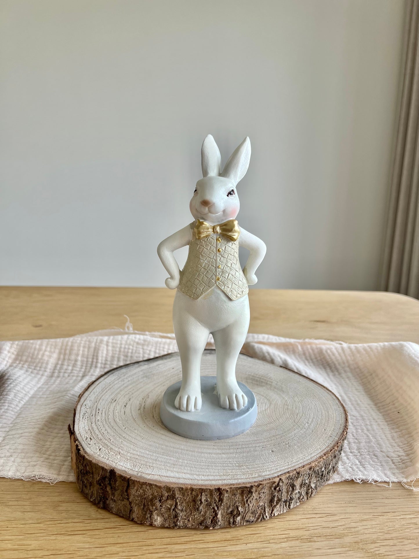 Decoratie Beeld Konijn 20 cm - Wit