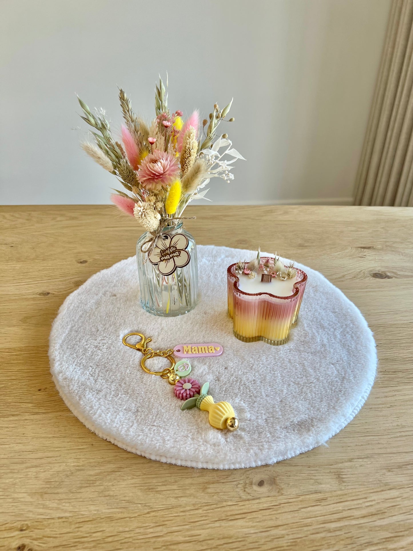 Cadeaupakket Mama - Geel / Roze