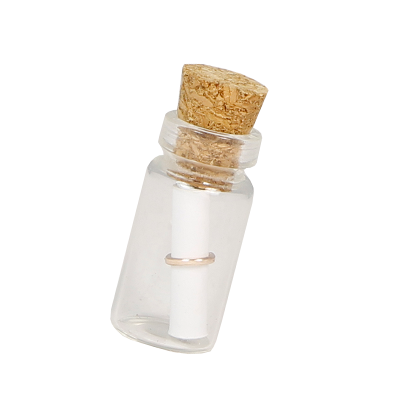 Flessenpost kaars 'Wishing you wonderful times' - Winter Wood