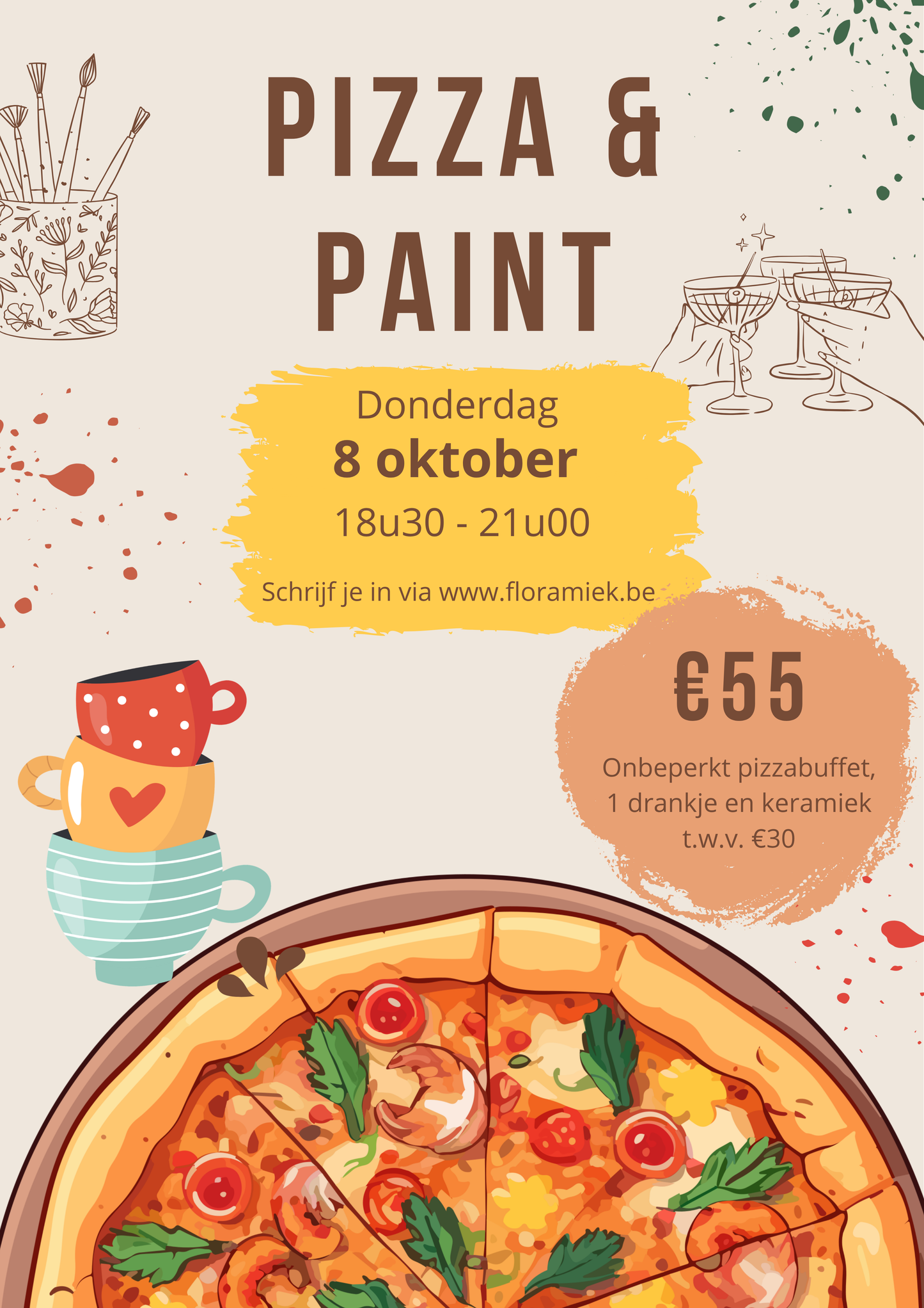 8/10 Pizza & Paint