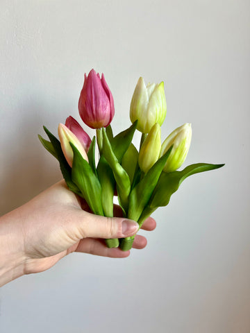 Mini boeket tulpen - extra kort