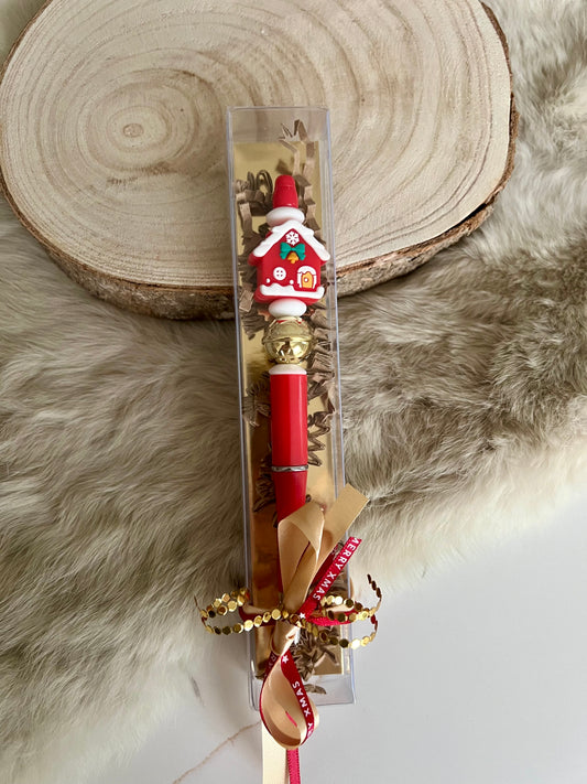 Kralenpen Kerst - huisje