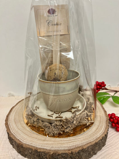 Cadeaupakket - Keramiek beige klein 'Mama'