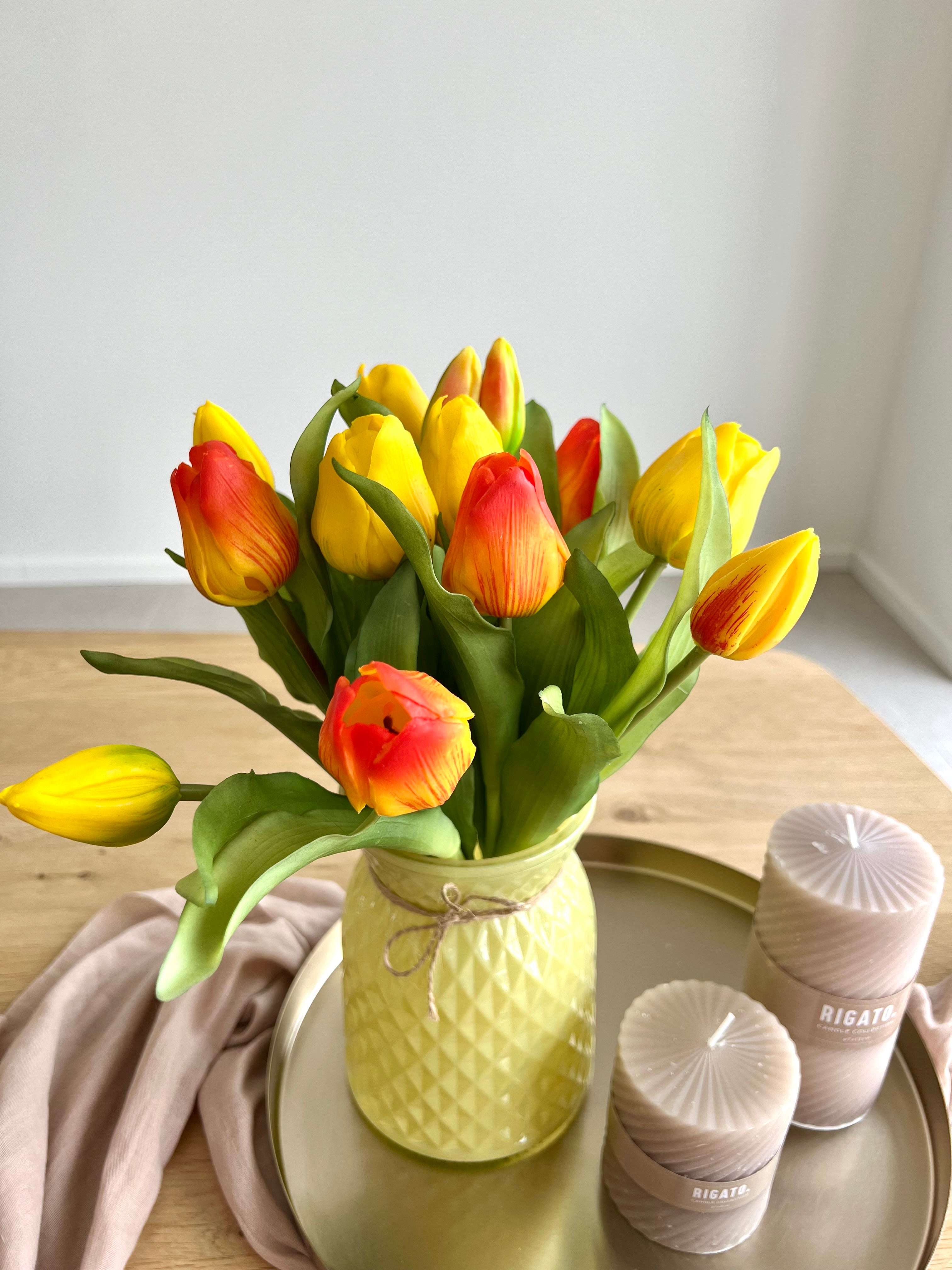 Boeket tulpen - Geel/ Oranje