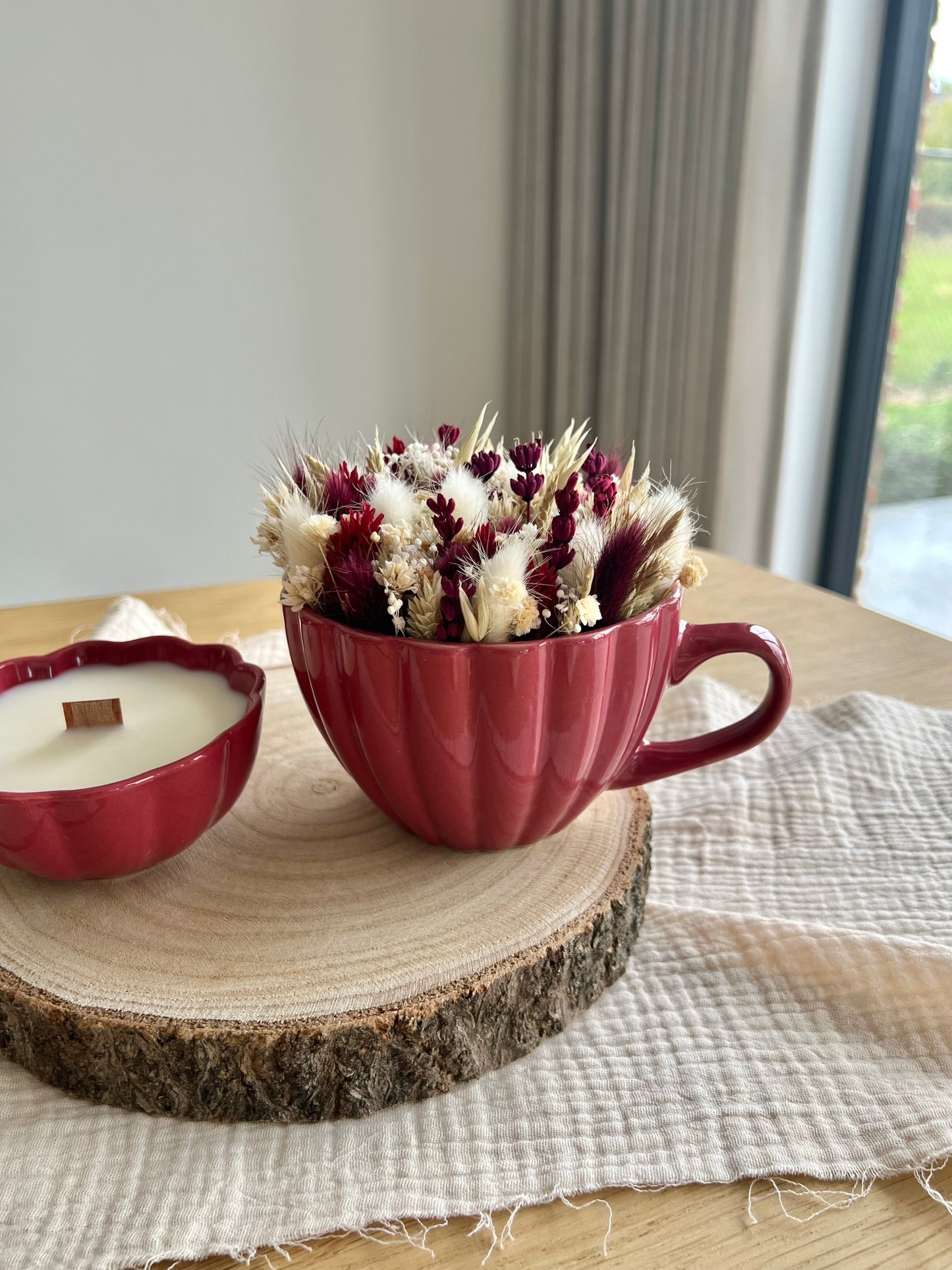Decoratieset Cosy Bloom - Bordeaux