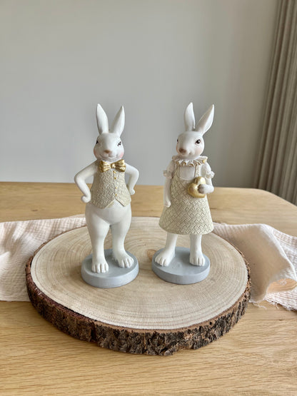 Decoratie Beeld Konijn 20 cm - Wit