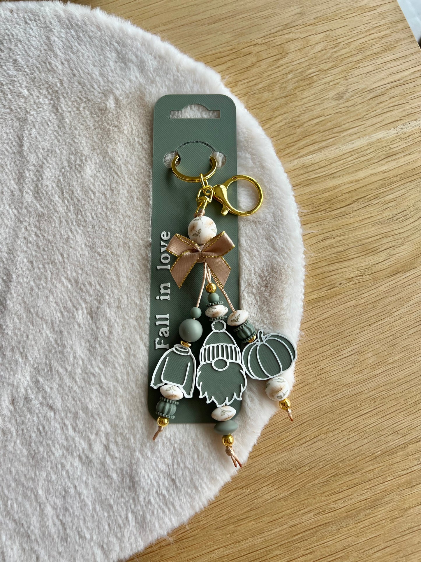 Fall in love - Sleutelhanger Groen
