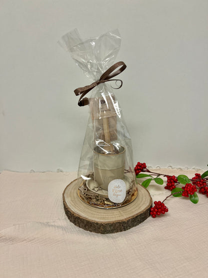 Cadeaupakket - Keramiek beige groot 'Mama'