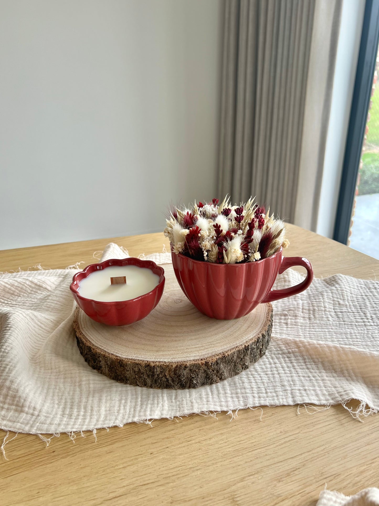 Decoratieset Cosy Bloom - Bordeaux