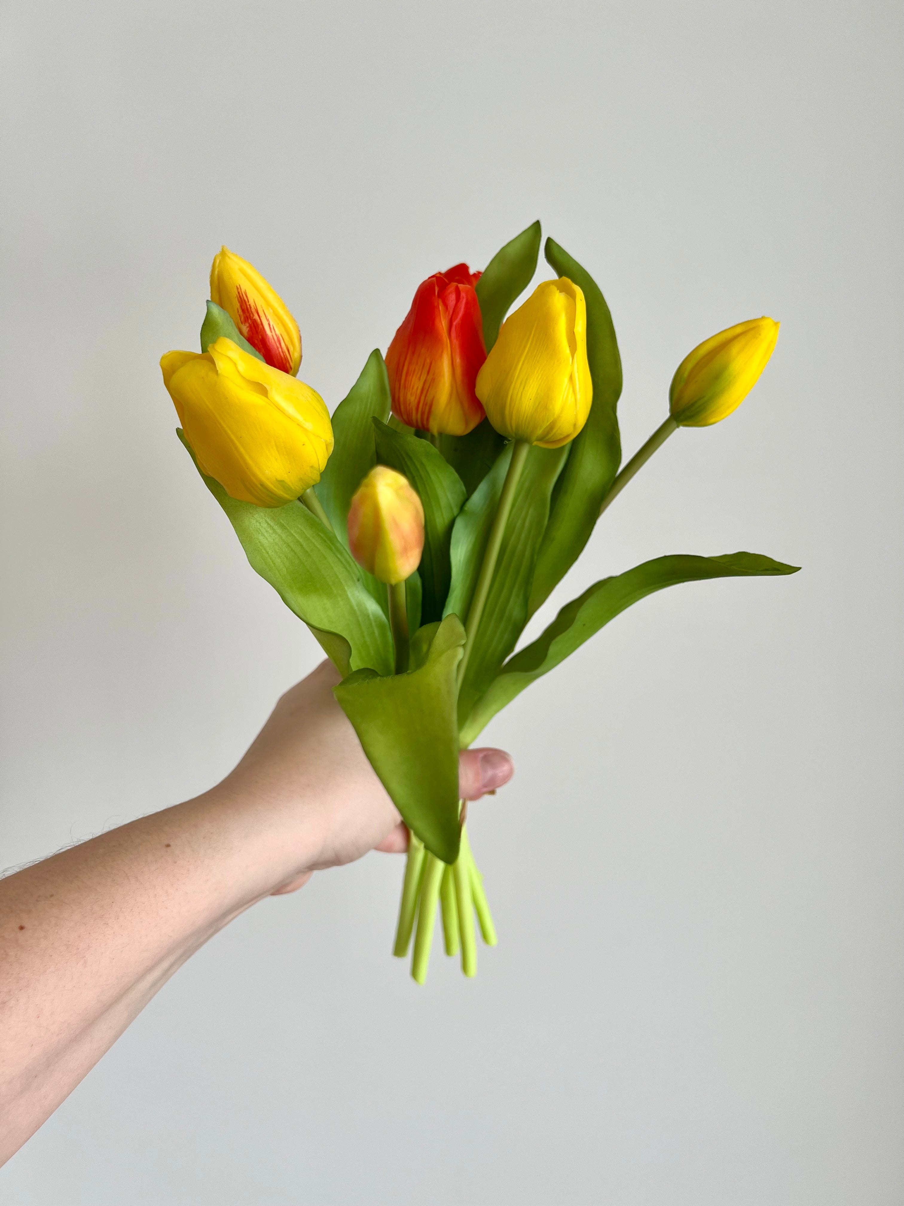 Boeket tulpen - Geel/ Oranje