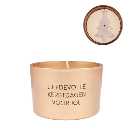 Sojakaars 'Liefdevolle kerstdagen voor jou' - Winter Wood