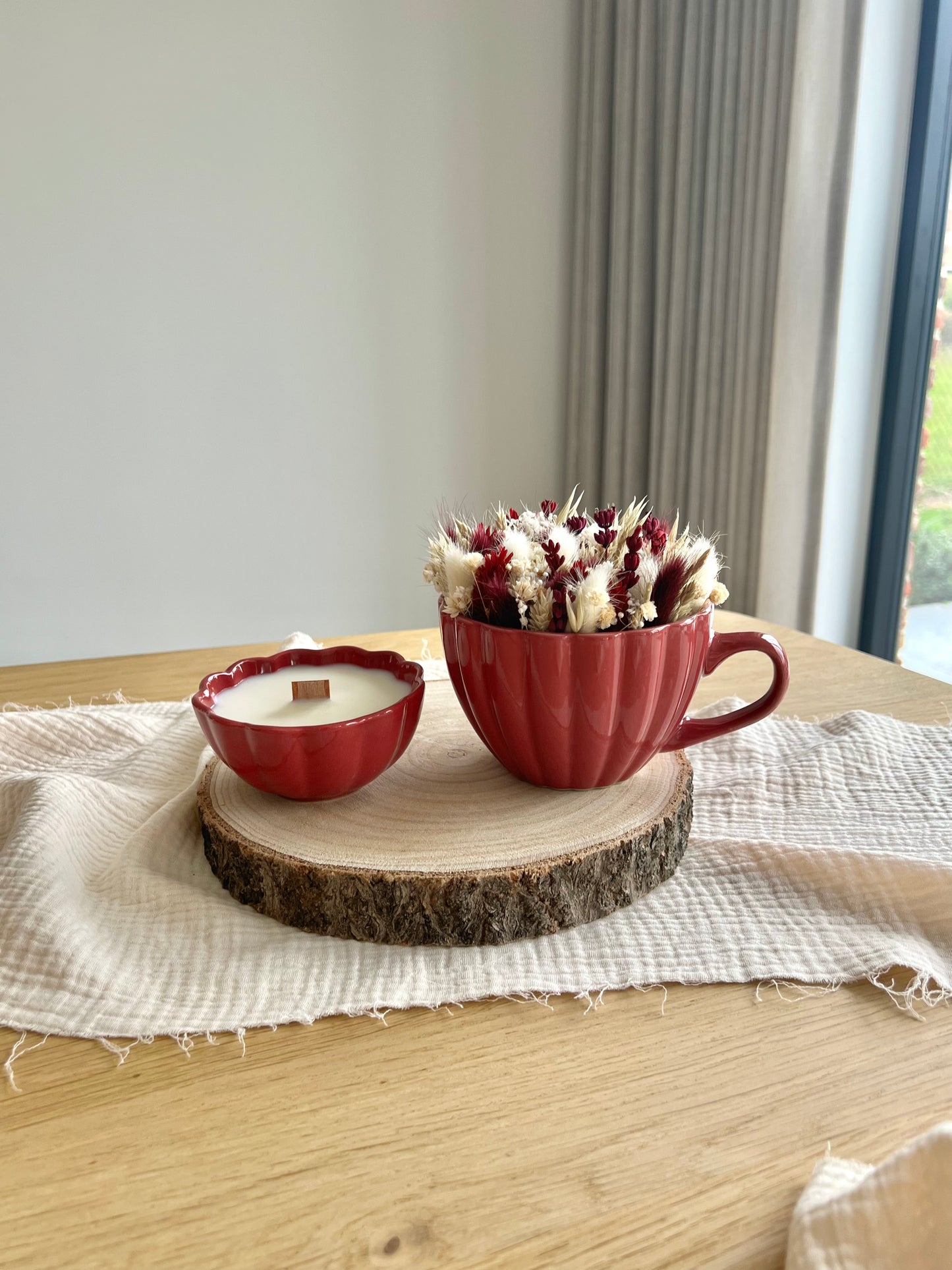 Decoratieset Cosy Bloom - Bordeaux