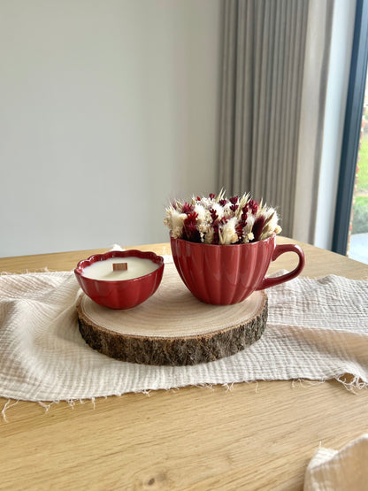 Decoratieset Cosy Bloom - Bordeaux