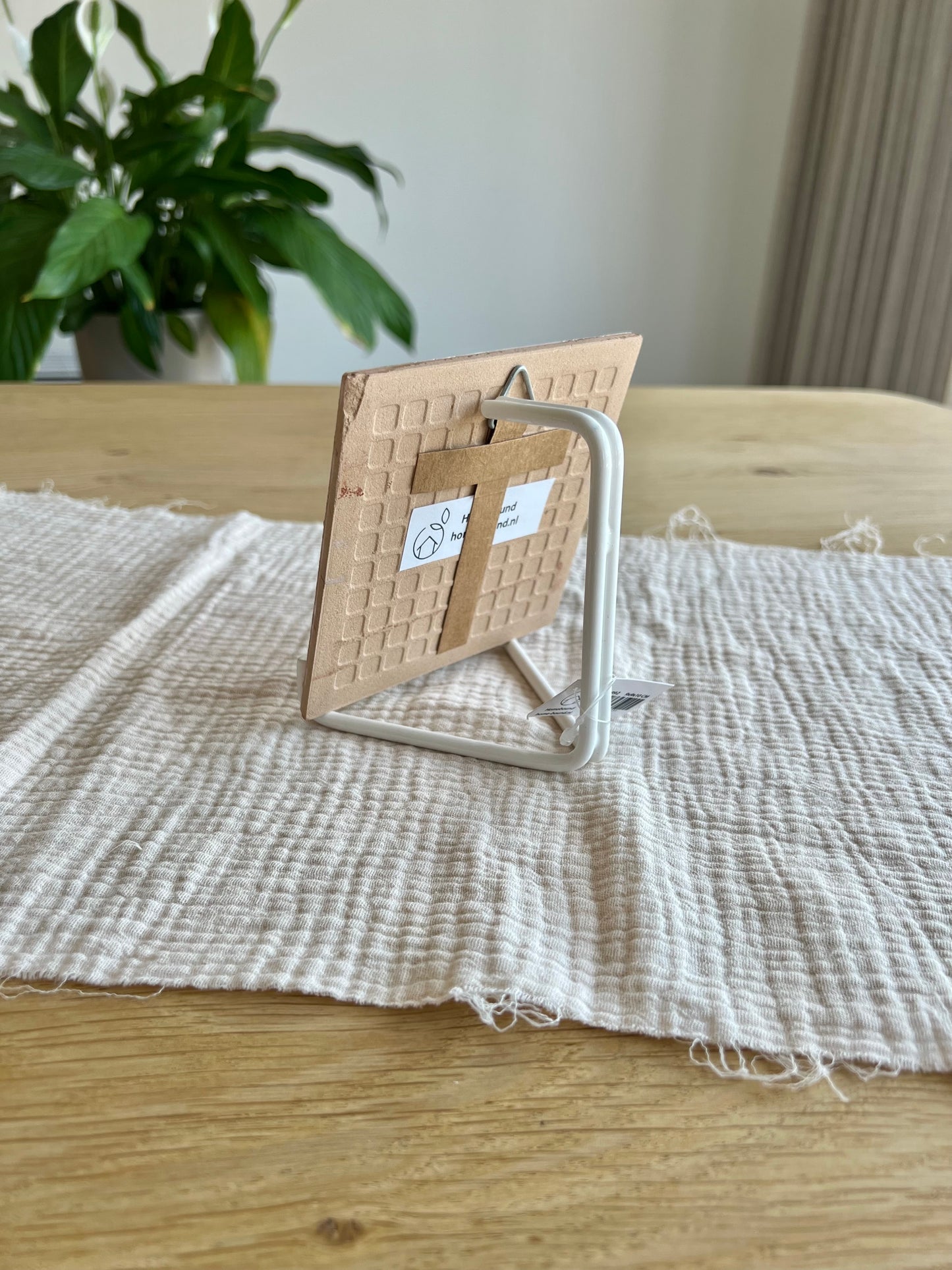 Houder voor tegeltjes ‘rekje’ - wit