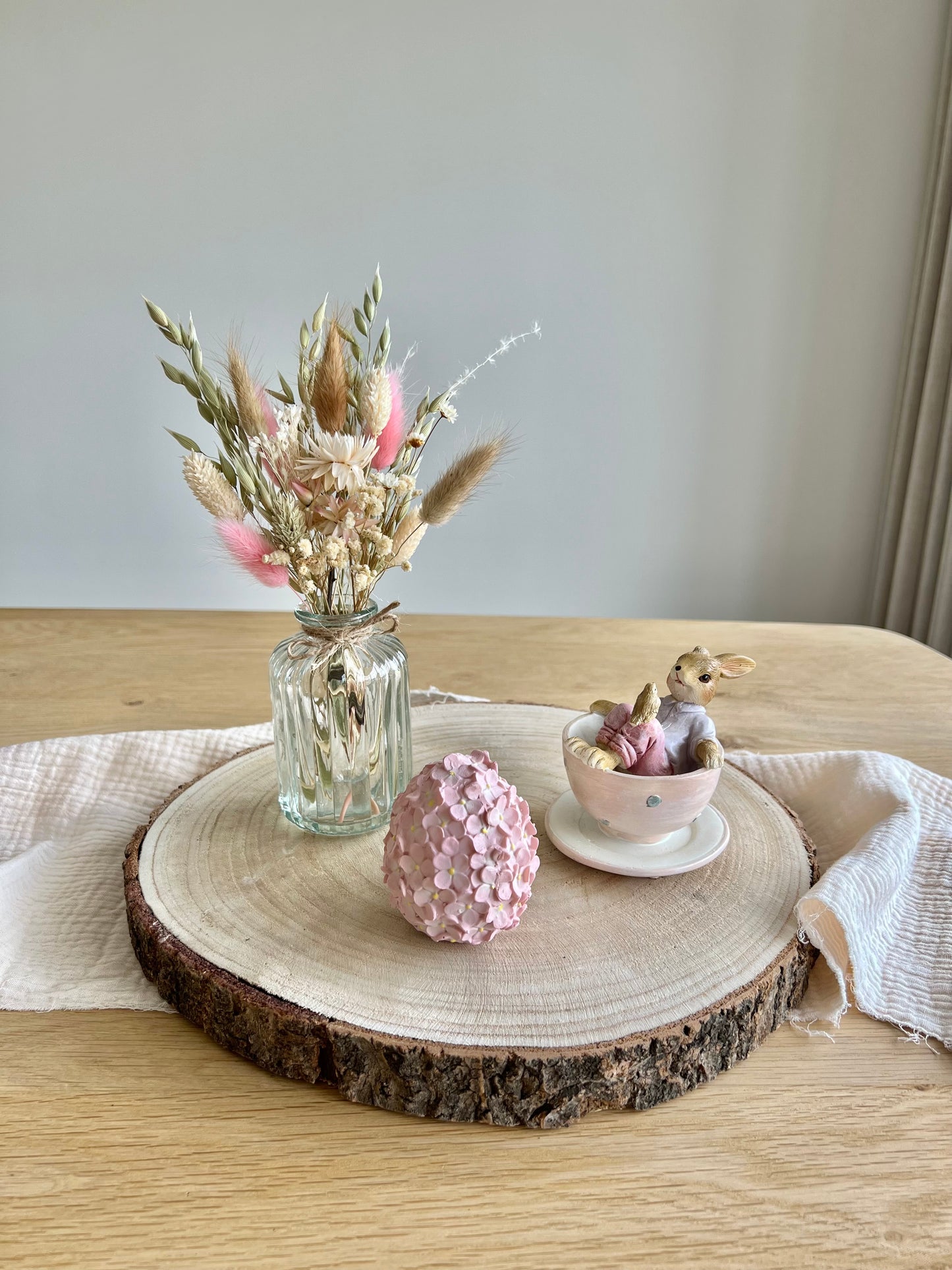 Mini paasei met bloemen