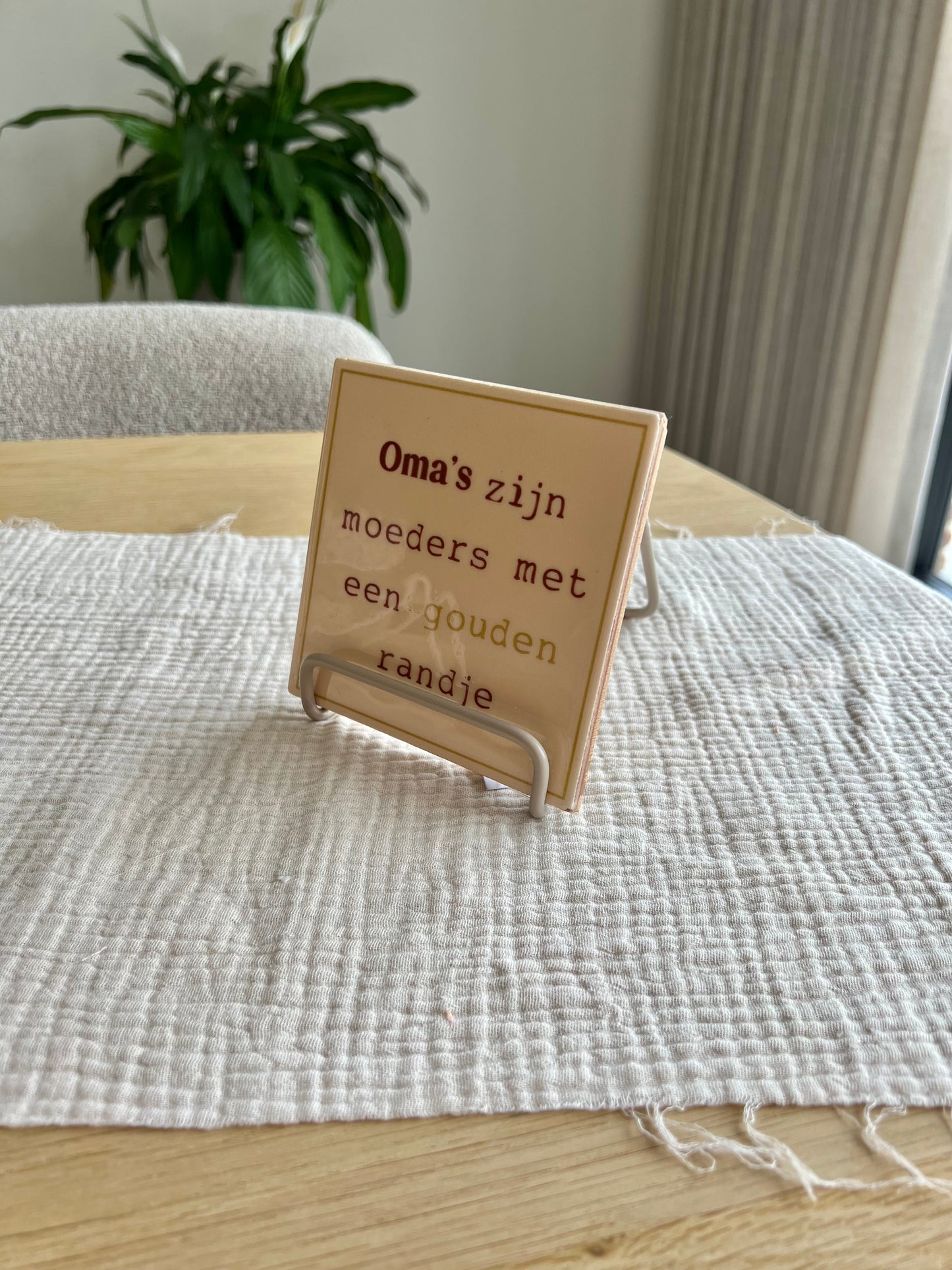 Houder voor tegeltjes - zand