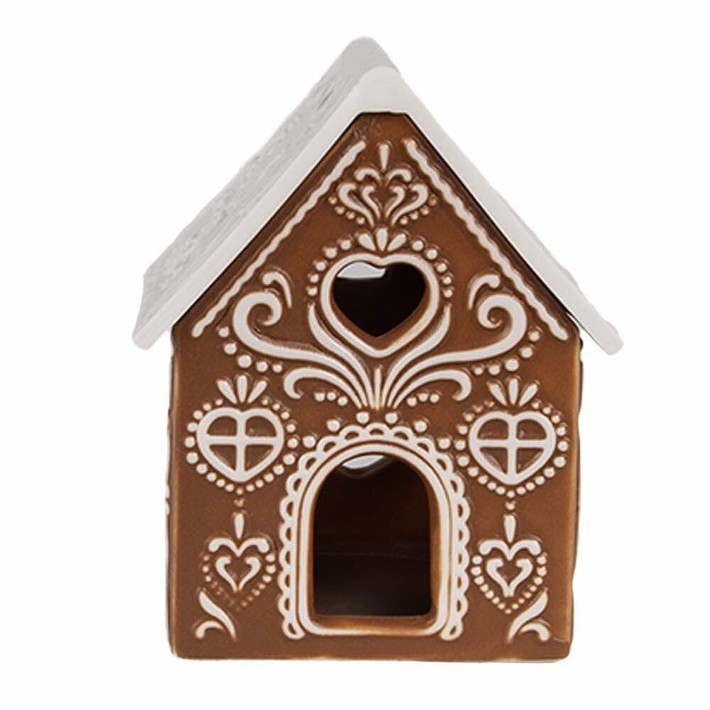 Waxinelichthouder - Gingerbread house 9cm