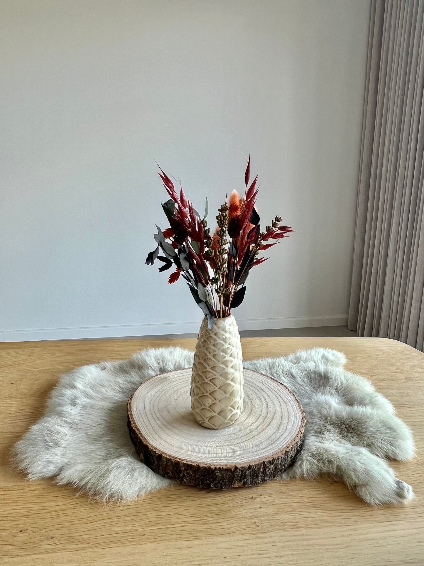 Decoratie - Bloemenvaasje herfst groen