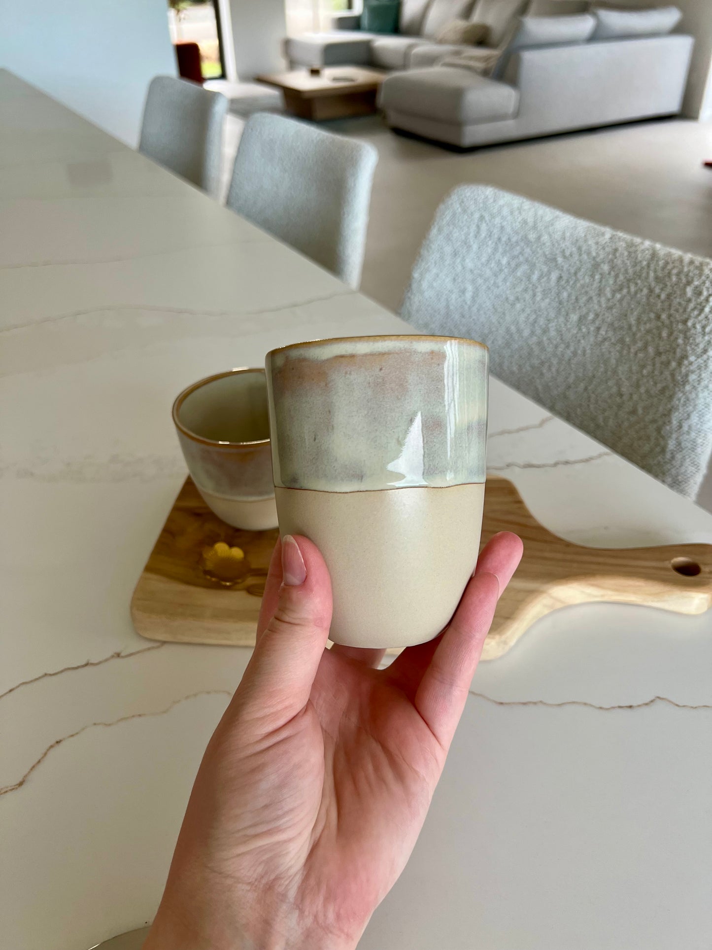Cadeaubox koffieset - beige