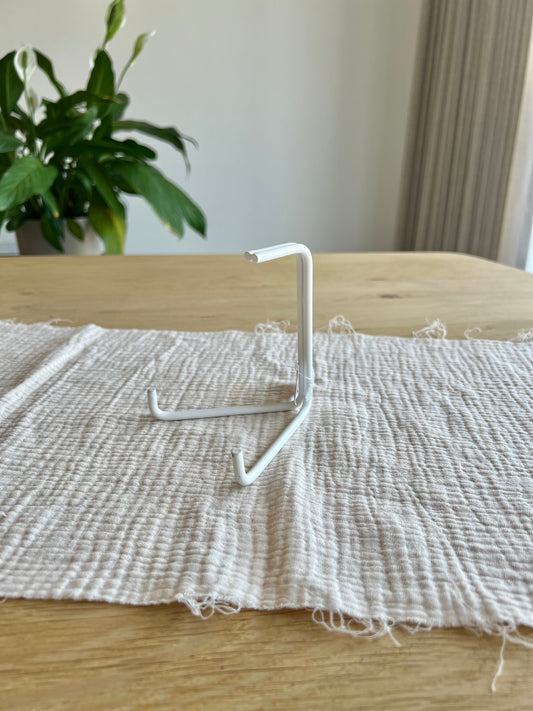 Houder voor tegeltjes ‘rekje’ - wit