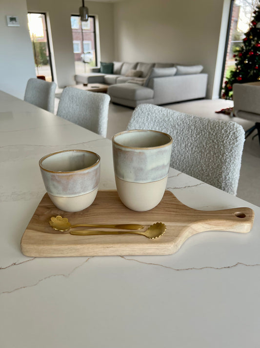 Cadeaubox koffieset - beige