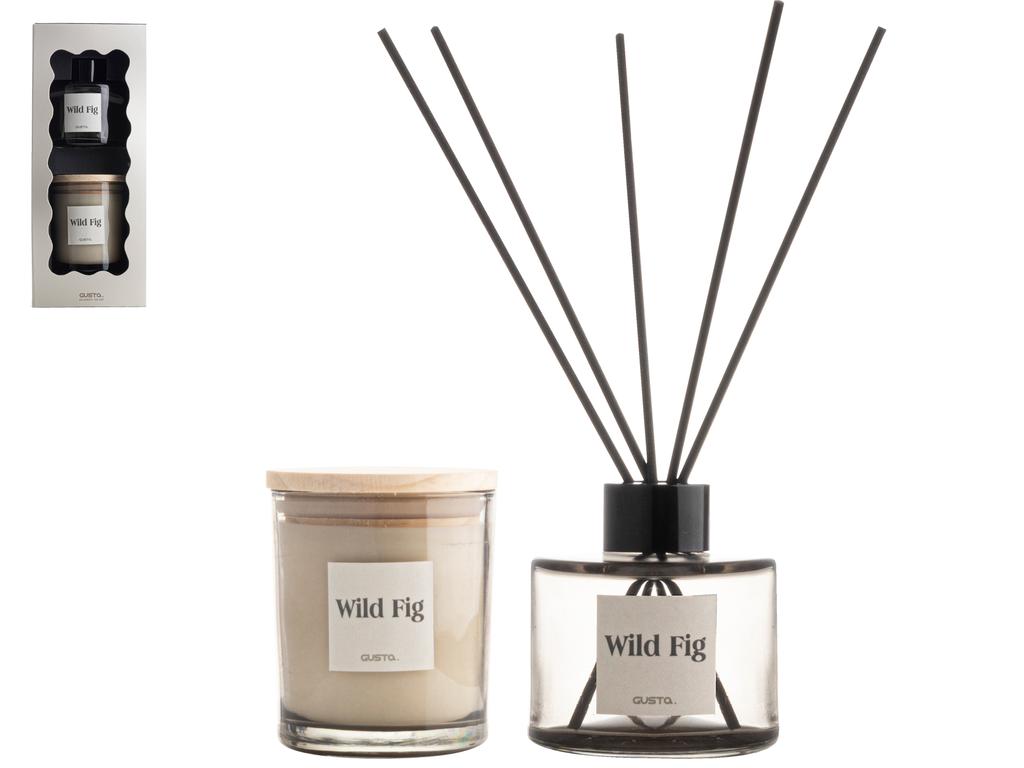 Giftset Kaars en Diffuser 'Wild Fig'