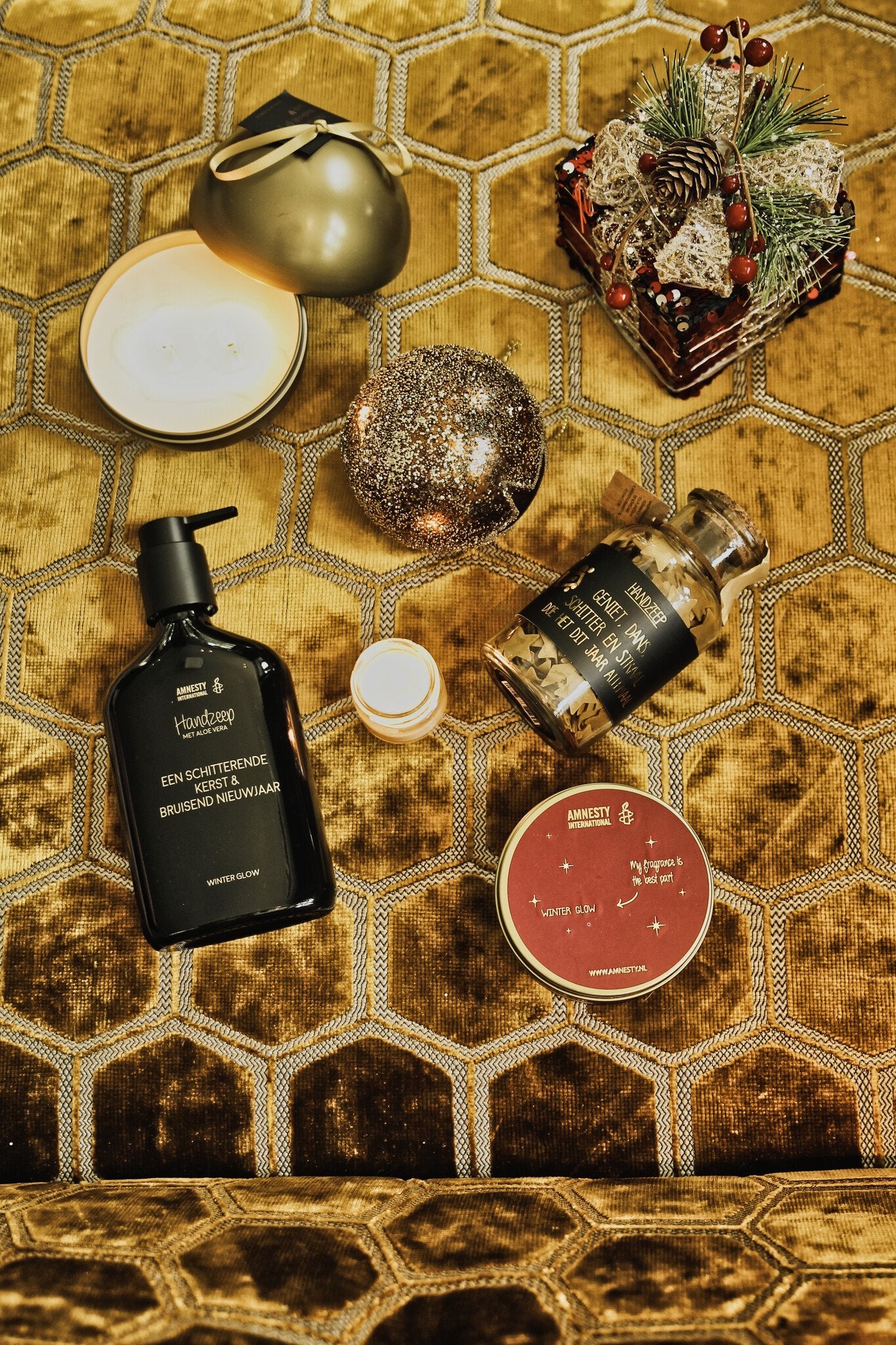 Handzeep 'Geniet, Dans, Schitter en Straal' - Winter Glow