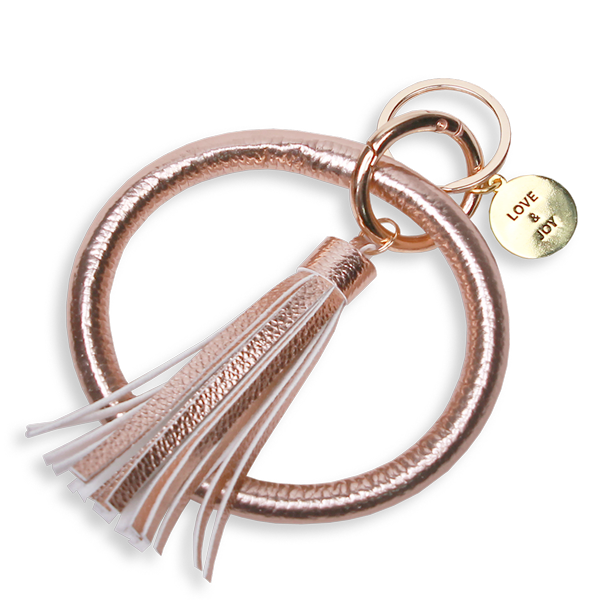 SLEUTELHANGER - LOVE AND JOY - ROSÉ GOUD