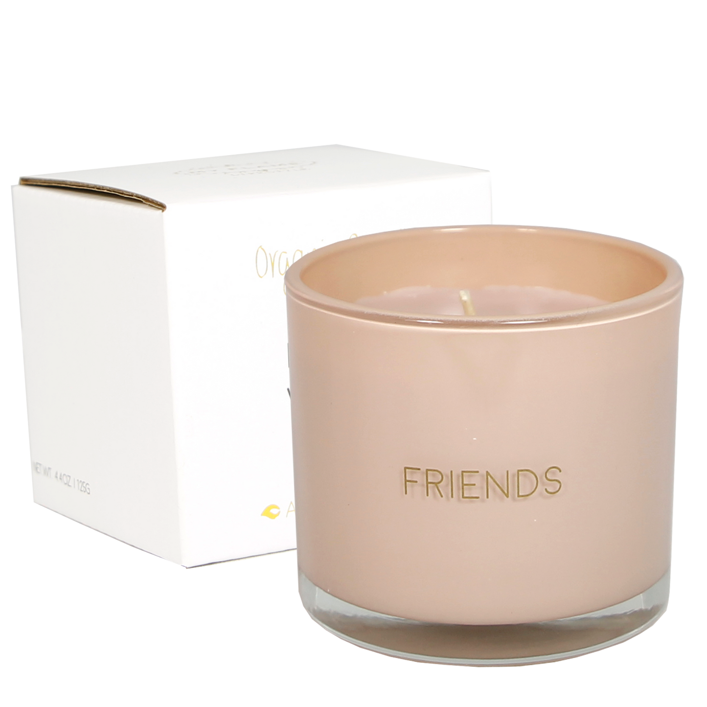 Geurkaars met wens 'Friends' - Green tea time