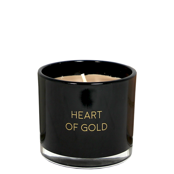 Geurkaars met wens 'Heart of gold' - Warm Cashmere