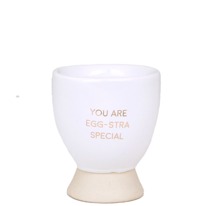 Sojakaars in eierdop - YOU ARE EGG-STRA SPECIAL - FRESH COTTON